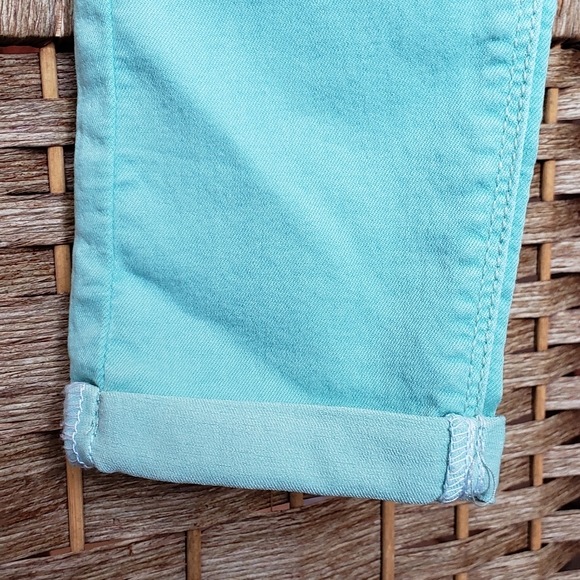 Topshop Moto Leigh Skinny Jeans in Aqua - Picture 6 of 7